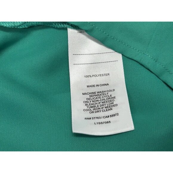 Laundry by Shelli Segal NWT Green Cami Top Women’s Size 10 Blouse Sleeveless - Picture 4 of 10